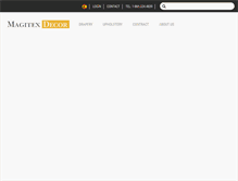 Tablet Screenshot of magitexdecor.com